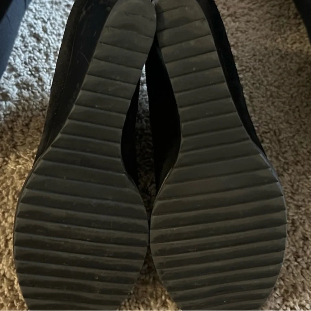 Lacoste suede wedge booties EUC SIZE 8.5
